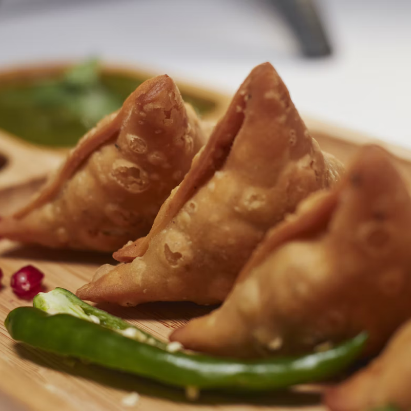 Vegan Samosa from India - Vegan-friendly travel destinations