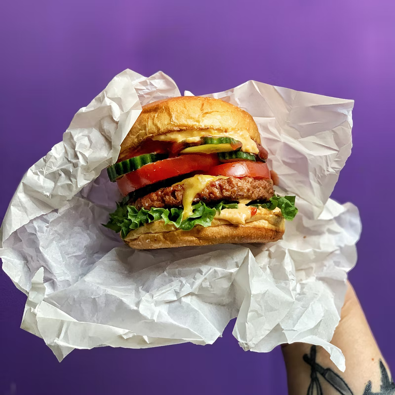 Vegan burger from Ireland - Vegan-friendly travel destinations