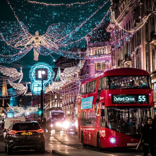 London Street during Christmas