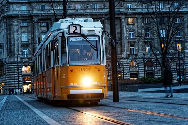Tram in Budapest