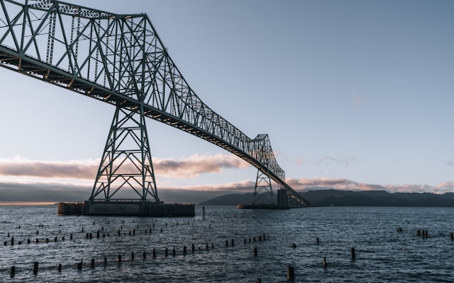 A bridge in Astoria, Oregon