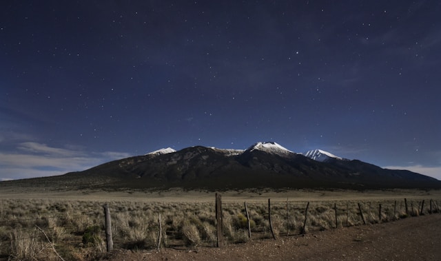 View of a mountain in Salida, Colorado