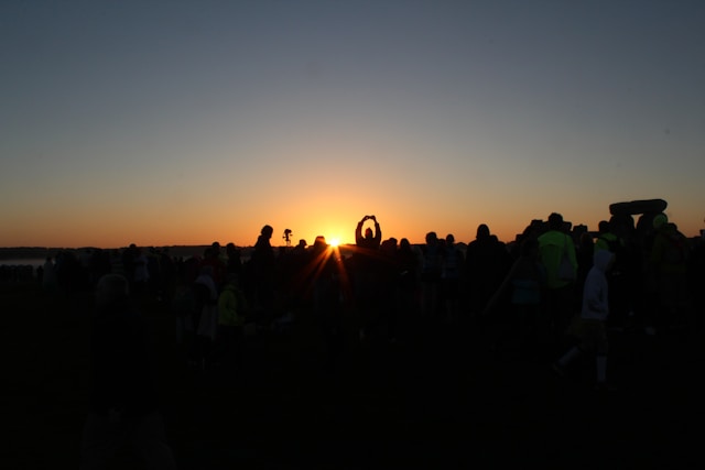 summer solstice during sunset